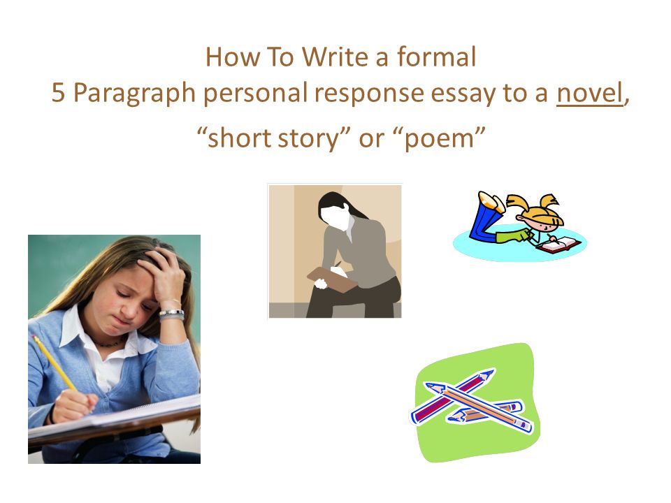 how to write a story in paragraph form